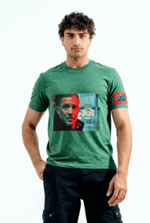 Men Print Short Sleeve Shirt