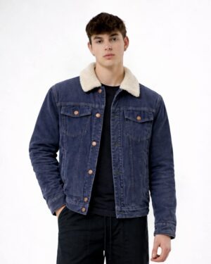 Cordury Jacket By Brooklyn Cloth Copper Snaps and lined with a soft synthetic wool