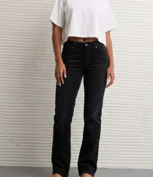 Old Navy Black Corduroy Pants #1